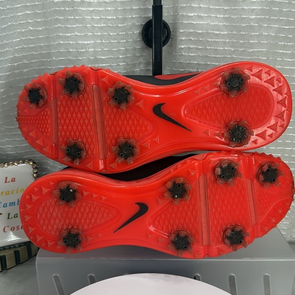 (H3) Nike Lunar Command 2 Men's Golf Shoes, Black/Red, Size 9.5 - Picture 3 of 9